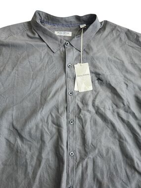 NWT Tommy Bahama The Coconut Point IslandZone Shirt Men's 4XLB Gray Gingham Golf